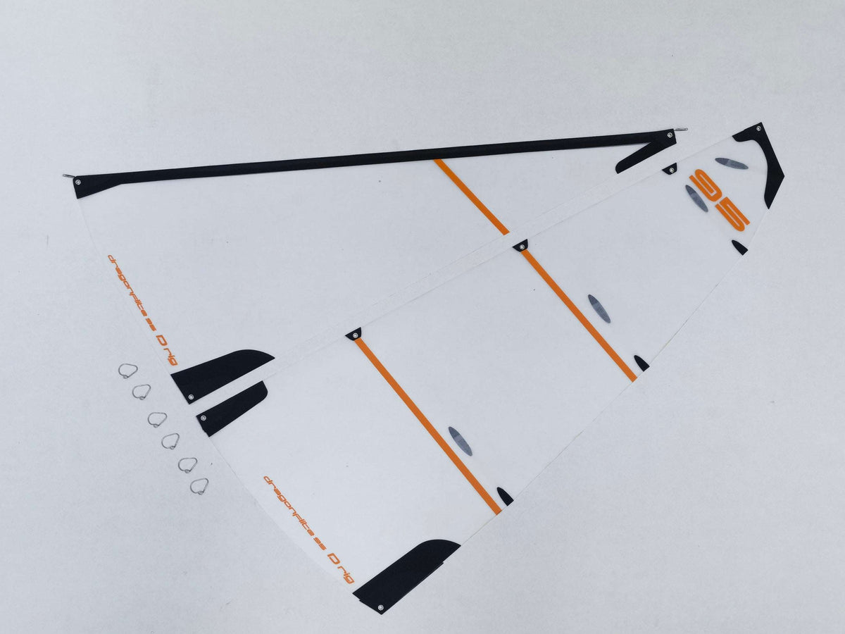 DF95V1-V3 D Sails set 75 micron Mylar, Round tube packed