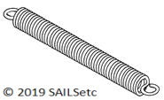 Tension spring - 25 x 6.5 mm SAILSetc