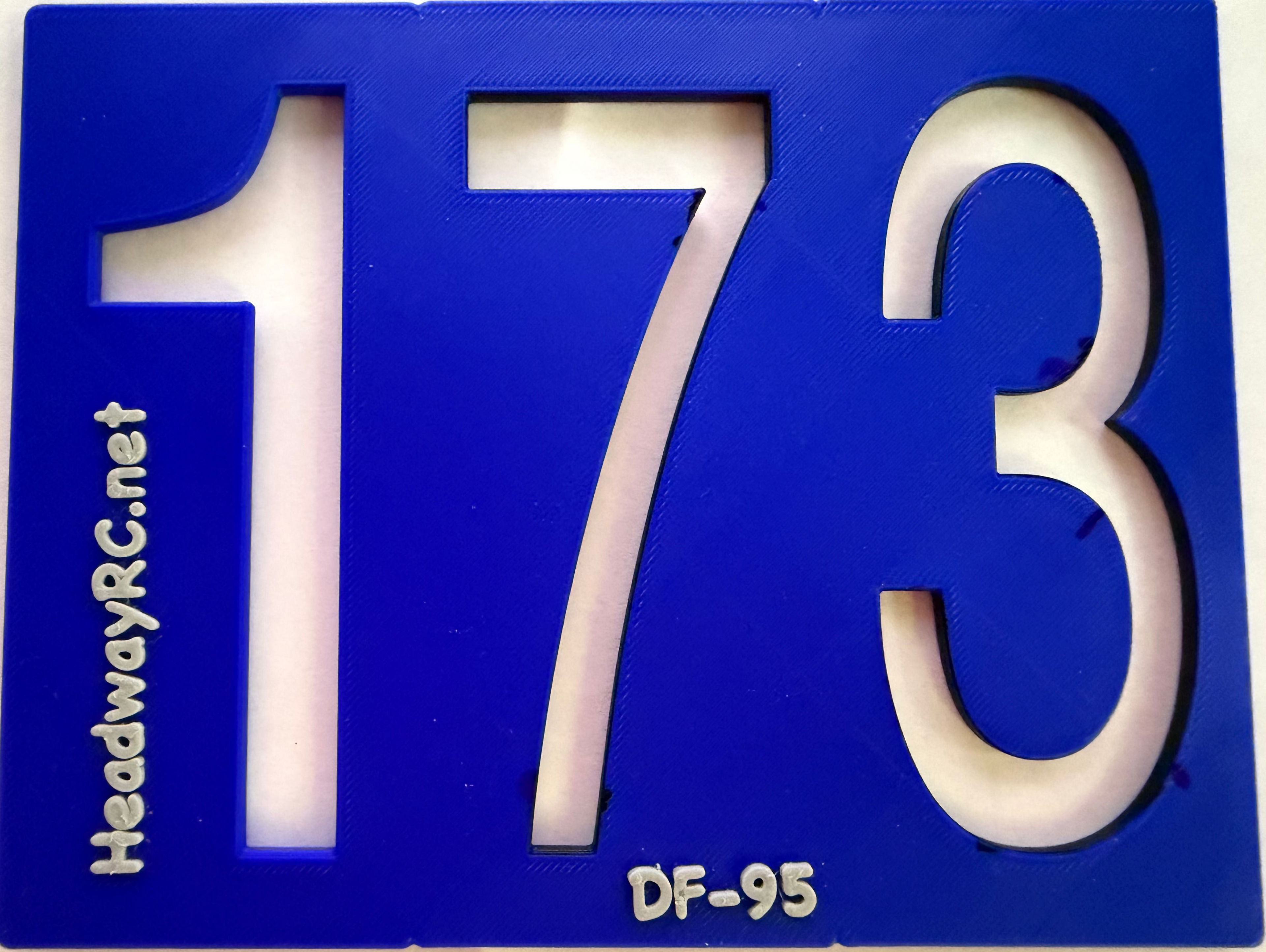 DF95 Sail Number Template