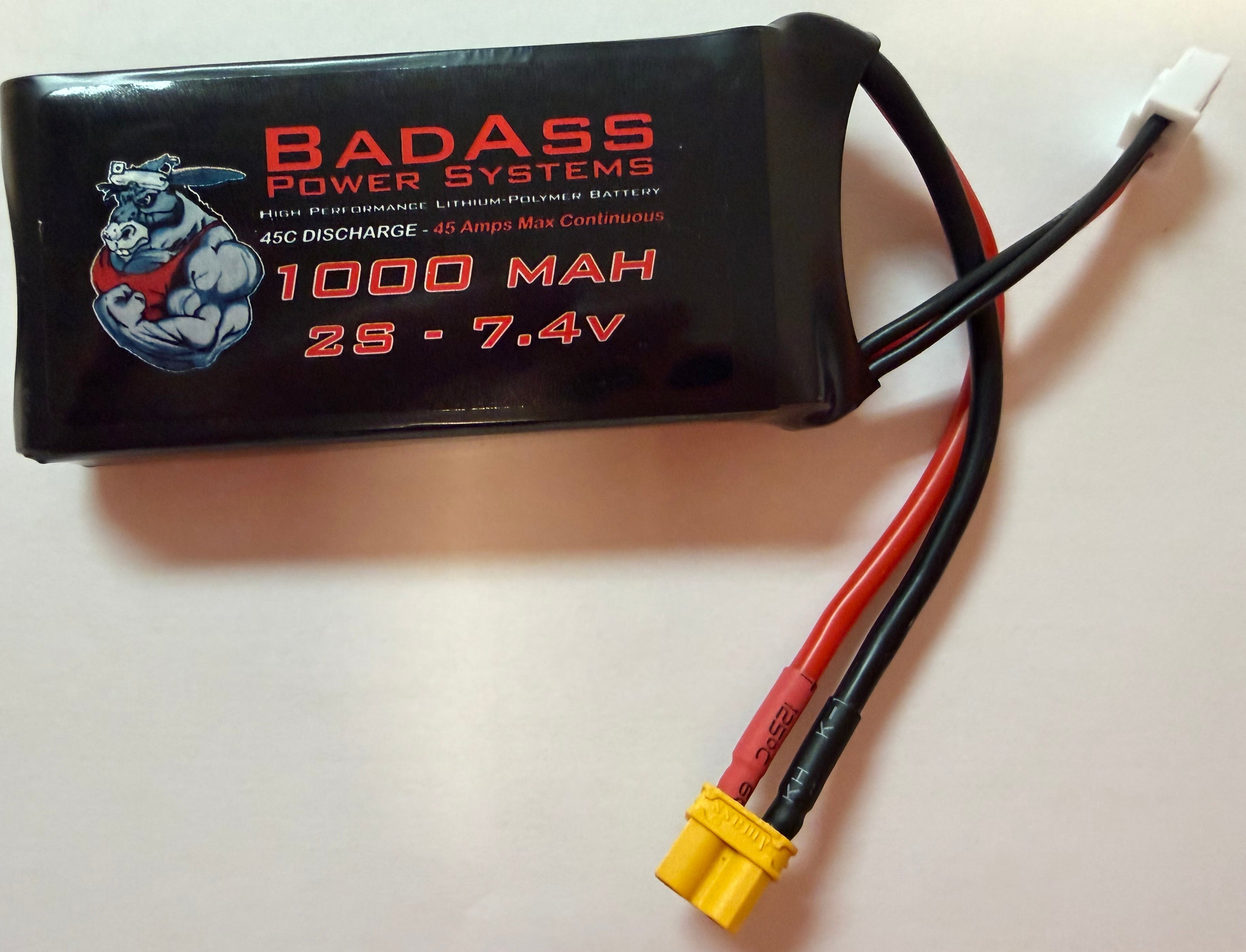7.4v 45C 1000mAh 2S LiPo Battery (use in Mint)