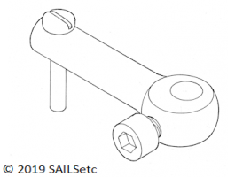 Tiller arm - 4 mm - SAILSetc