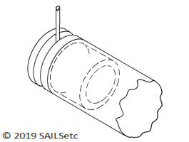 Headsail boom aft end - 11 mm - SAILSetc