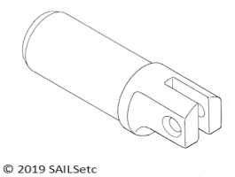 Main boom forward end - 11 mm - SAILSetc