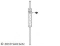 Rudder stock & trunking 4mm - SAILSetc