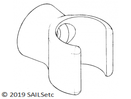 Rig box clip - mast clip 11 mm - SAILSetc