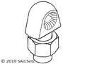 Eyebolt - 8 mm x M3.5 - SAILSetc